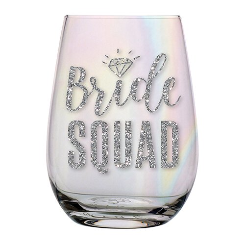 Bride Squad Wine Glass