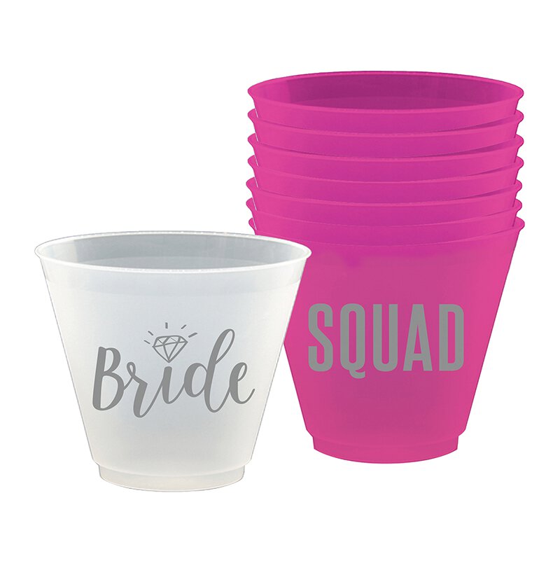 Bride and Squad - Wine Party Cup Set