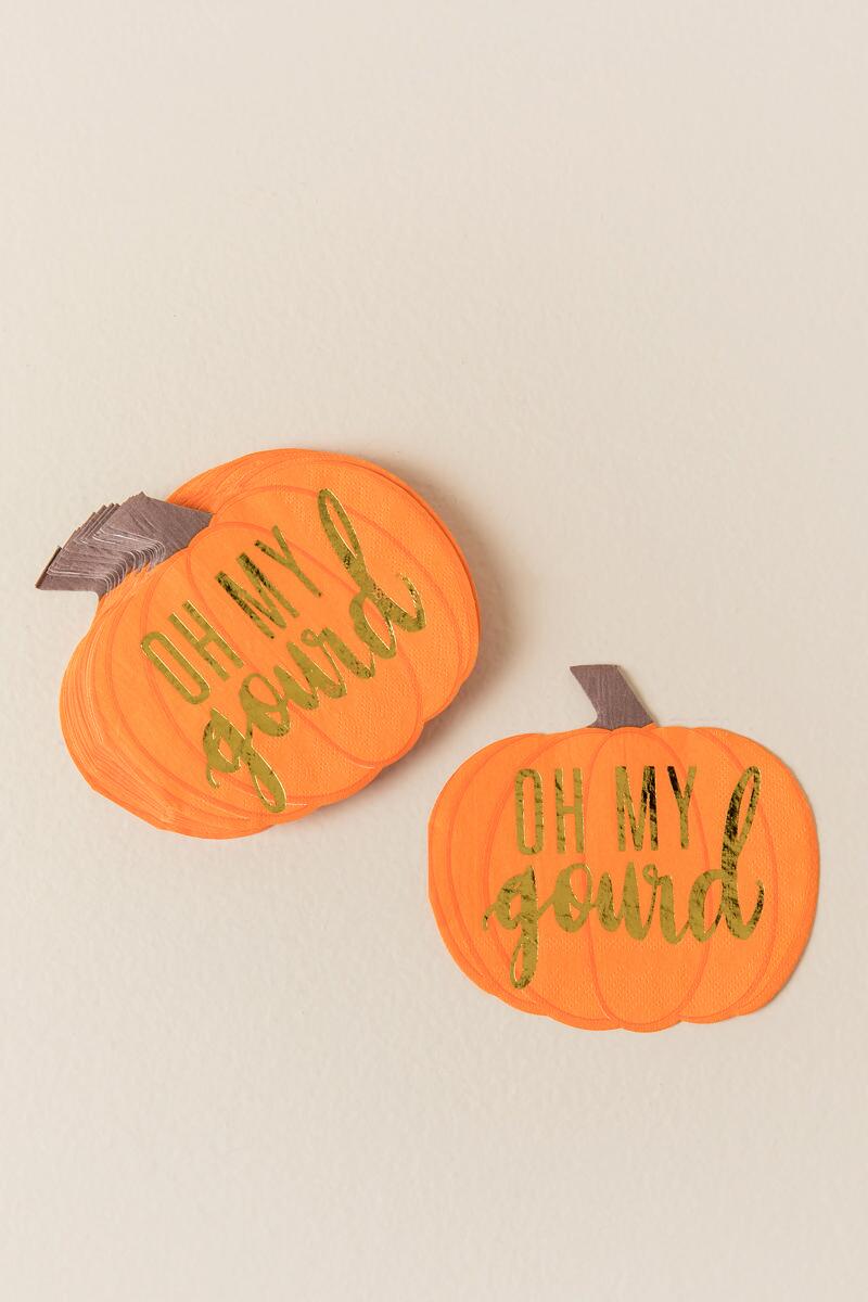 Oh My Gourd Cocktail Napkins