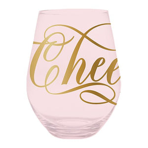 "Cheers" Jumbo Wine Glass (30oz)