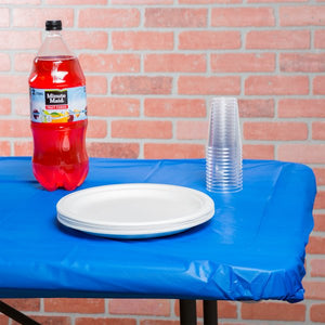 Stay-Put Rectangular Plastic Tablecover