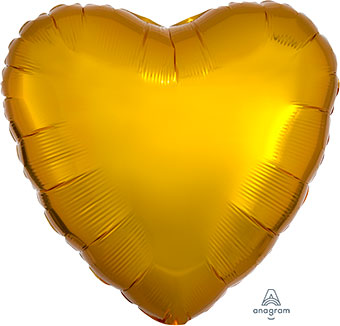 Gold Heart Mylar