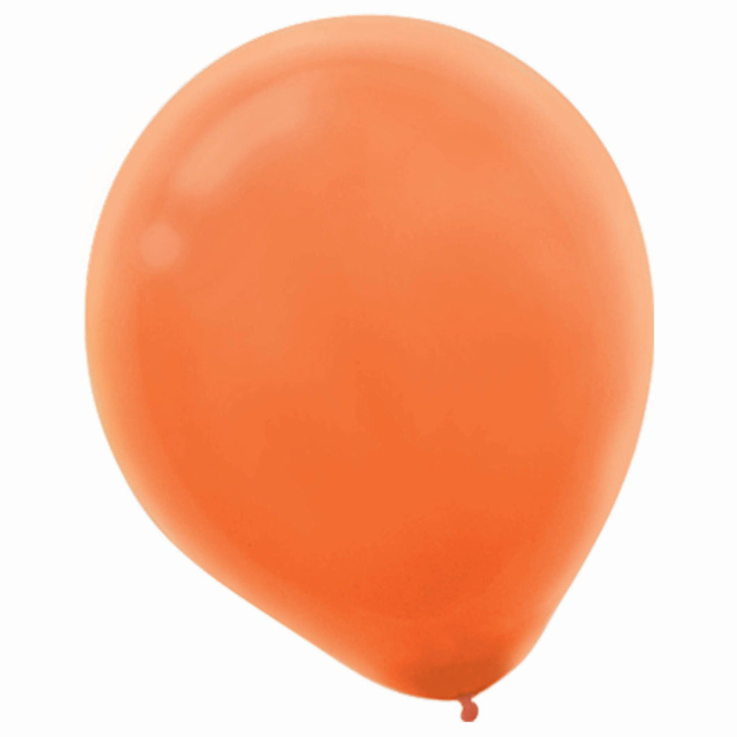 Orange Peel Solid Color Latex Balloons - Packaged