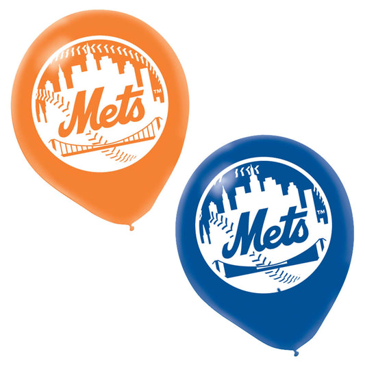 New York Mets Major League Baseball Printed Latex Balloons