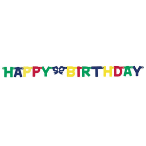 "Happy Birthday" Letter Banner
