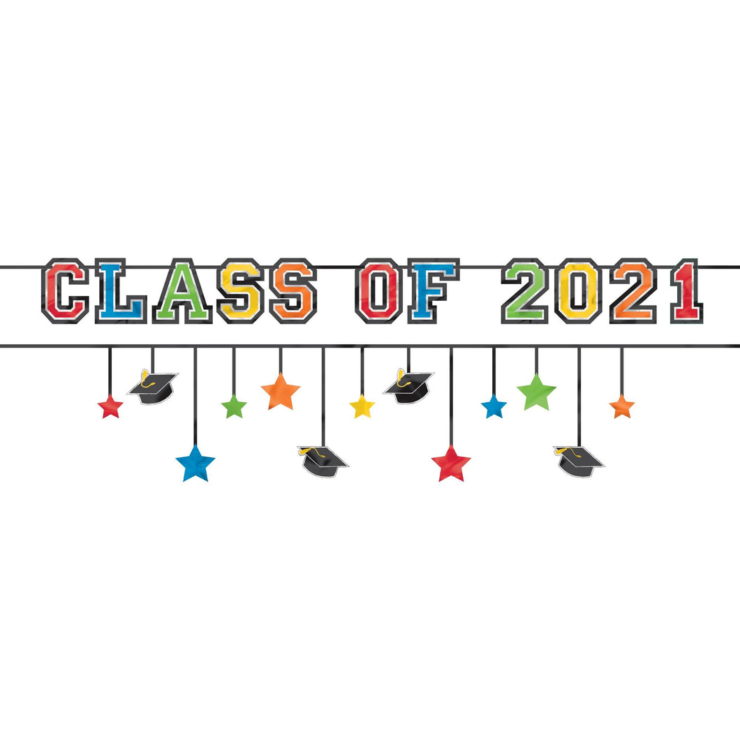 2021 Grad Multi Pack Banners - Multicolor
