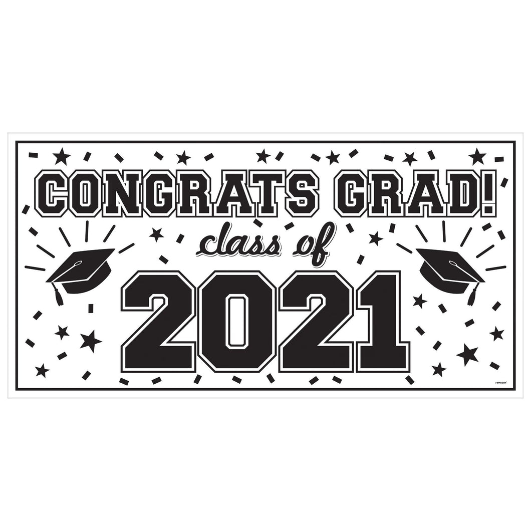 2021 Grad Large Horizontal Banner-White