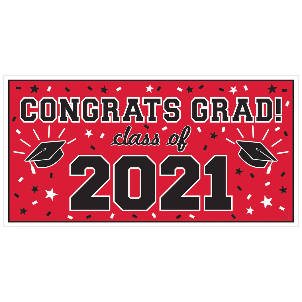 2021 Grad Large Horizontal Banner-Red
