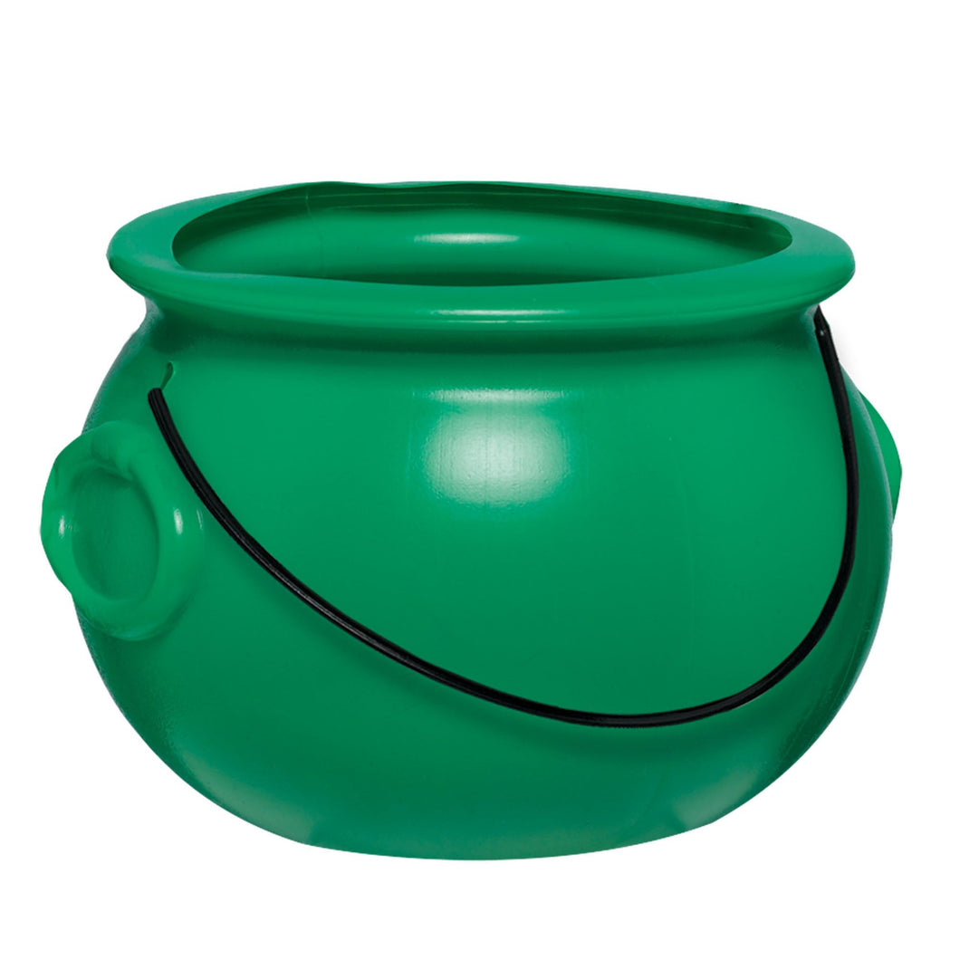 Plastic Pot Of Gold - Green