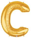 Supershape Mylar Letters - Gold