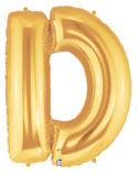 Supershape Mylar Letters - Gold