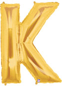 Supershape Mylar Letters - Gold