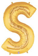 Supershape Mylar Letters - Gold