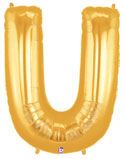 Supershape Mylar Letters - Gold