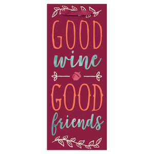 Good Wine, Good Friends Bottle Bag