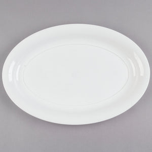 20ct. White Plastic Oval Plates