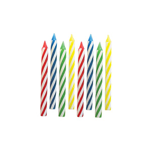 Birthday Candle Spiral Assortment - Primary