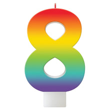 Load image into Gallery viewer, Rainbow Birthday Candle
