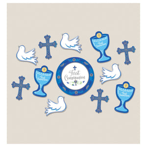 Blue Communion Day Value Pack Cutouts