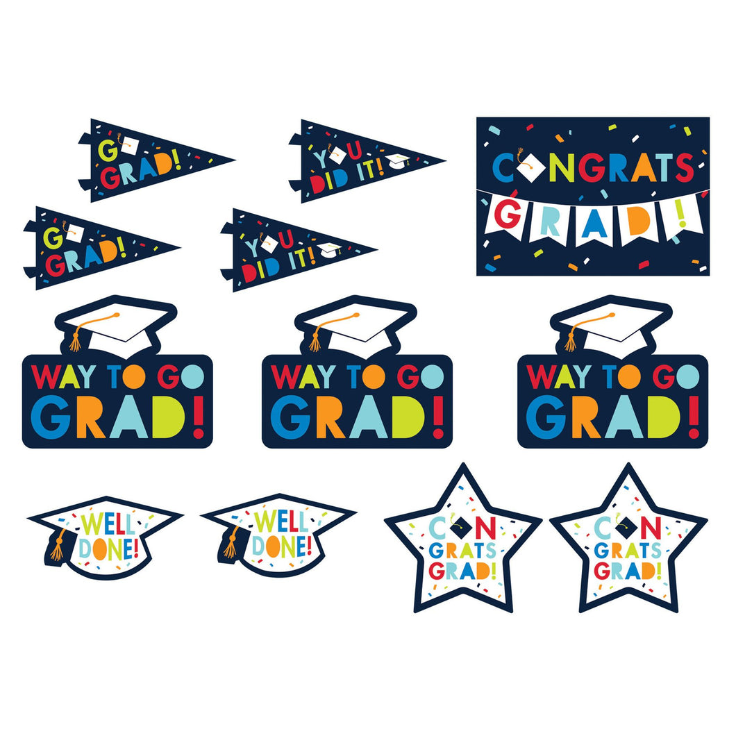 Navy Class of Awesome Value Pack Cutouts