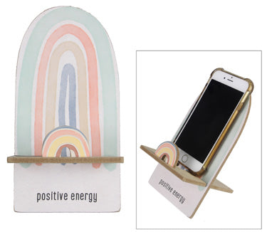 Wood Rainbow Cellphone Charger Holder