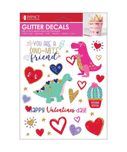 Valentine's Day Glitter Decals