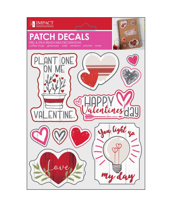 Valentine Patch Decals