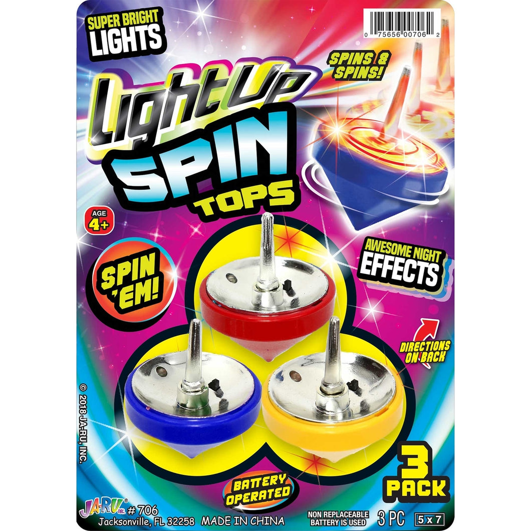 Light Up Spin Tops