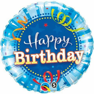 Happy Birthday Streamer Balloon