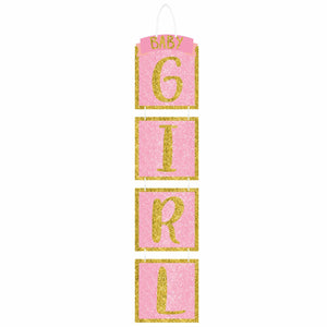 "Girl" Glitter Drop Decoration
