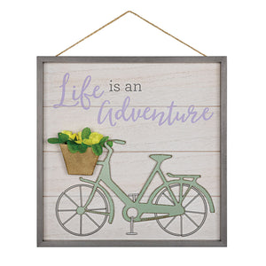 Life Is An Adventure Hanging Sign