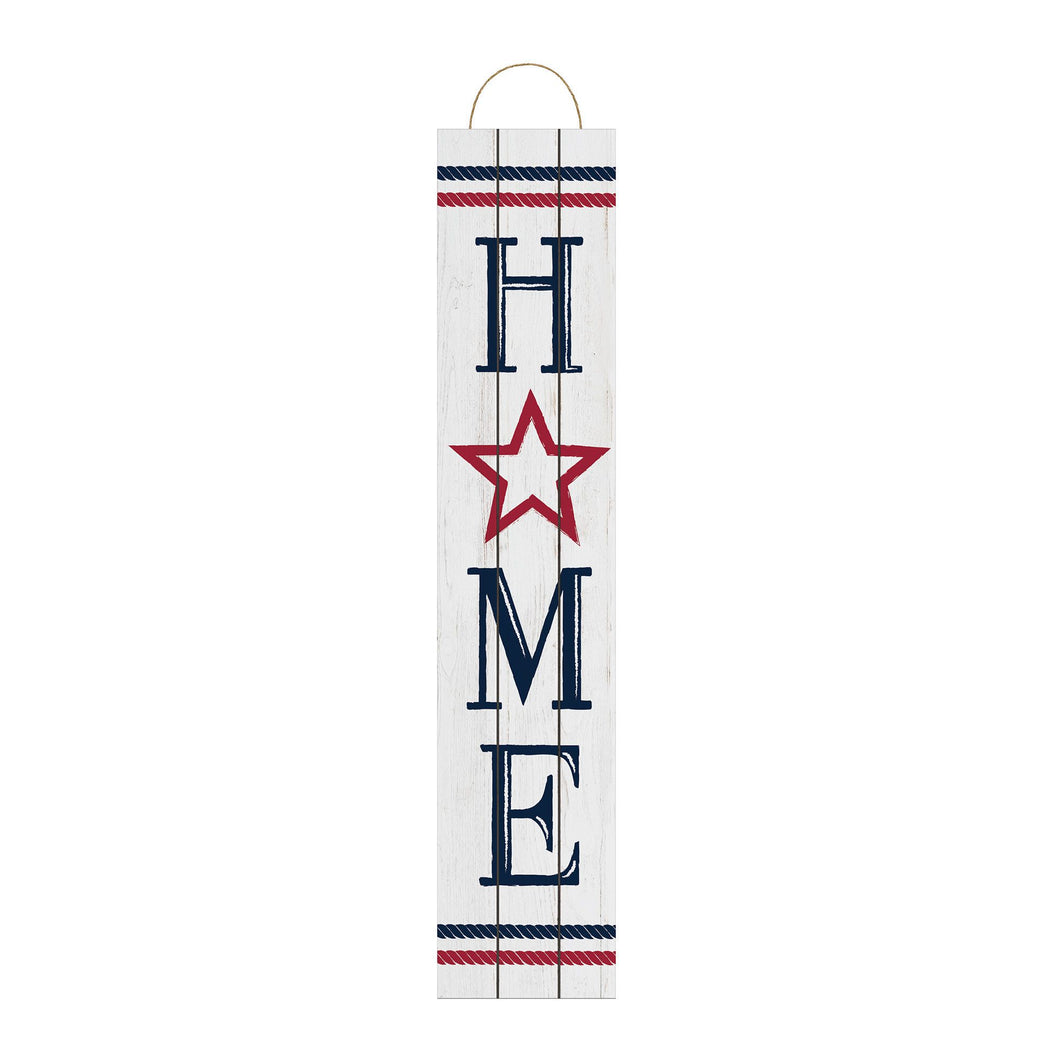 Patriotic Home Plank Sign