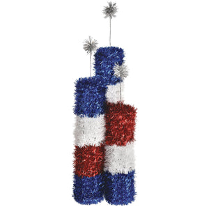 Patriotic Small 3D Deluxe Tinsel Firework