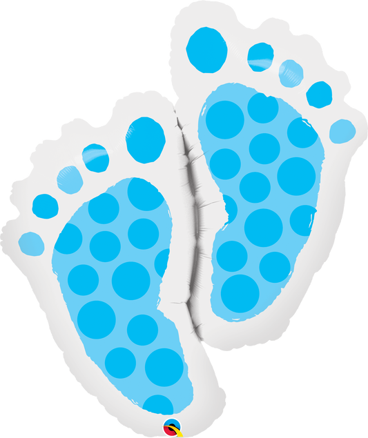 Supershape Blue Baby Feet Balloon