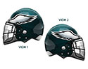 FOOTBALL LRG SHP PHILADELPHIA EAGLES HELMET 21"