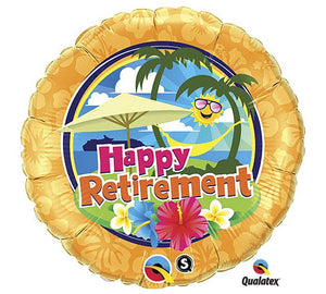 18" Tropical Retirement Mylar