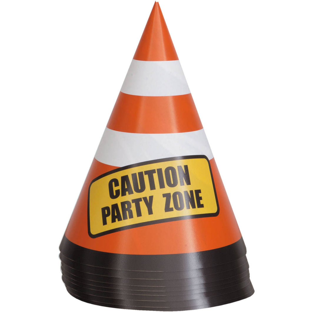 Construction Party Cone Hats