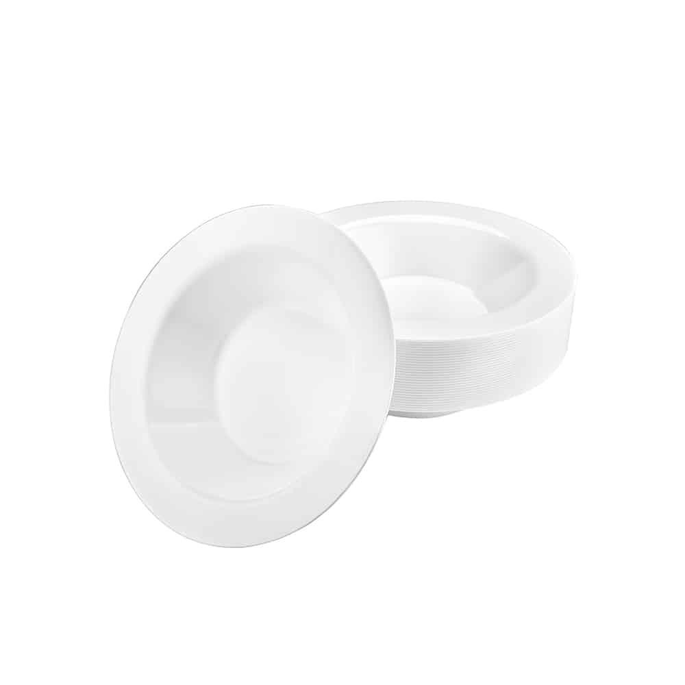 5oz. White Plastic Bowls
