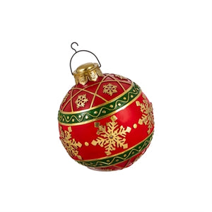 8" Battery Operated Ornament Outdoor Ornament, Red