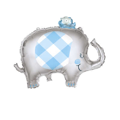 Supershape Blue Elephant Balloon