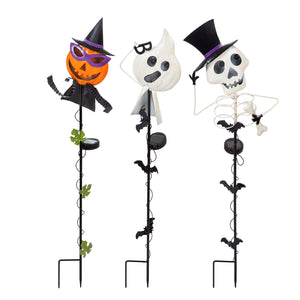 34"H Halloween Characters Solar Stake