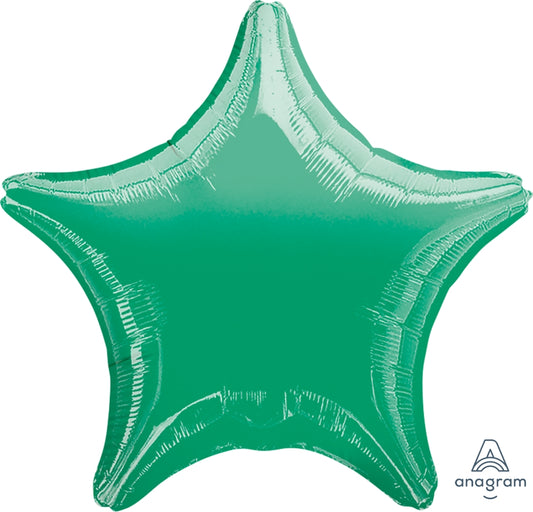 18" Green Star Balloon