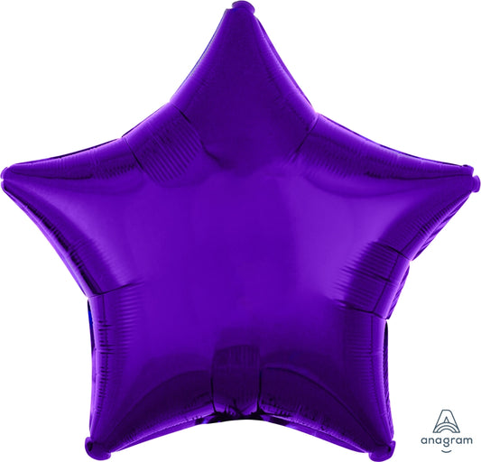 18" Purple Star Balloon