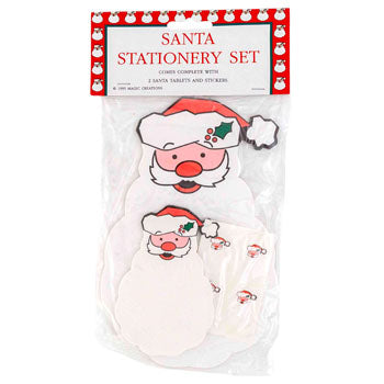 Santa Stationery Set Notepads And Tickers
