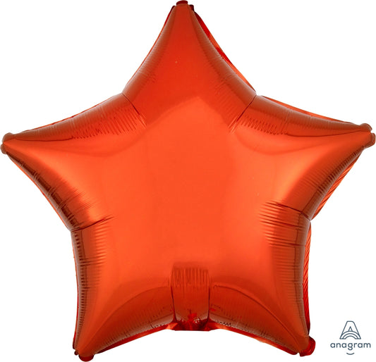 18" Orange Star Balloon