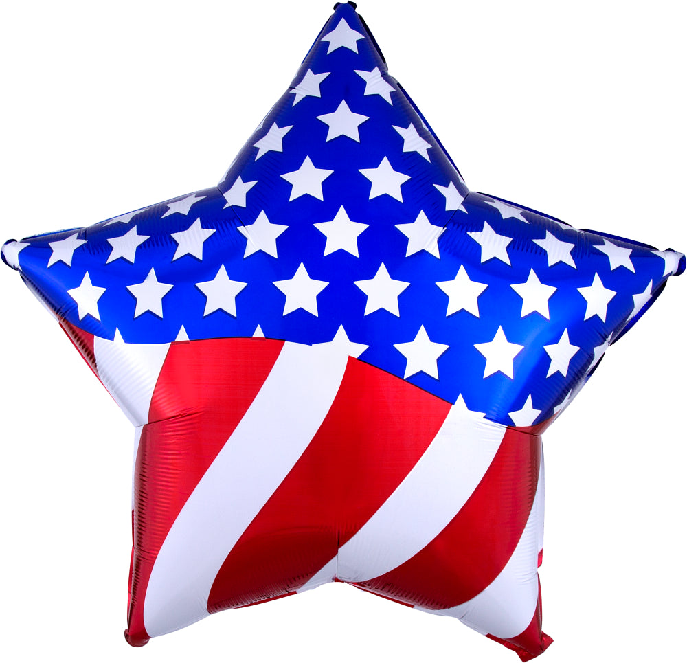 Supershape American Flag Mylar