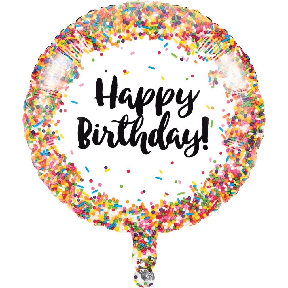 18" Sprinkles Birthday Balloon