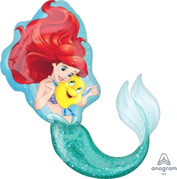 Mermaid SuperShape Helium Foil Balloon