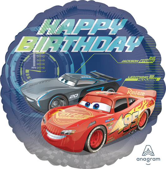 18" Cars 3 Birthday Mylar