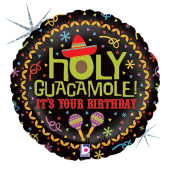 Holy Guacamole! It's Your Birthday Mylar Balloon